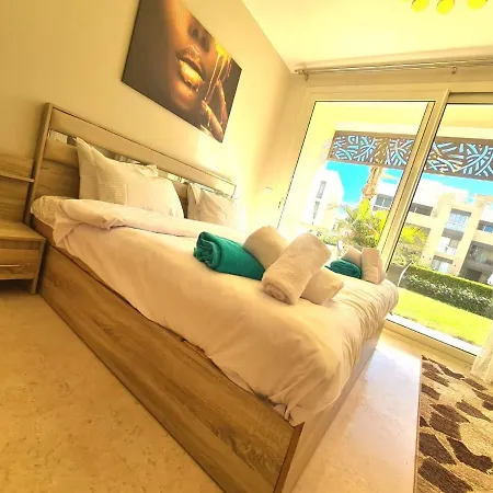 Fabulous Sea View 1 Bedroom & Private Garden To The Pool At Mangroovy Hurghada Exterior photo